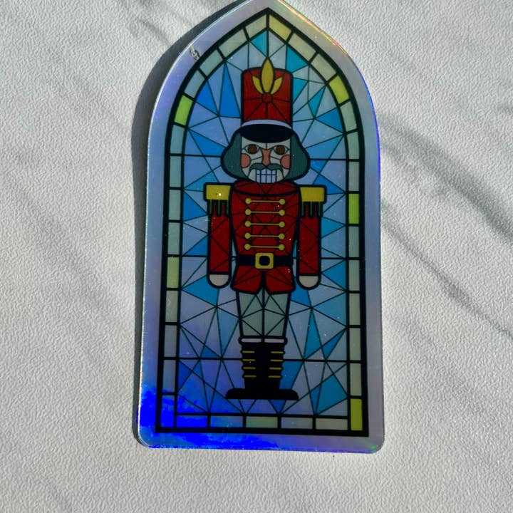 Denali & Co. - Wholesale Sticker - Nutcracker, Clara, Rat, Stained Glass Christmas Sticker2