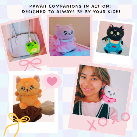 Magical Girl Bella – Großhandel Kuschel-/Plüschtier – Kind & Baby – Star die orange Katze - Plüschfigur mit magnetischem Sockel & Trageclip5