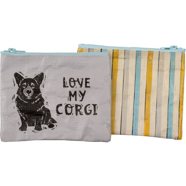 Love My Corgi Zipper Wallet for wholesale by Primitives by Kathy