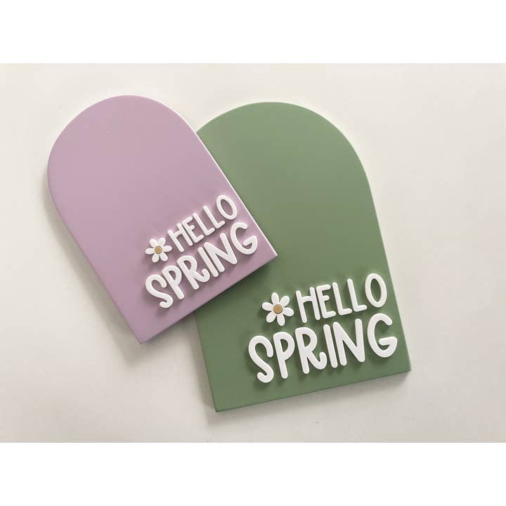 Hello Spring Arch for wholesale by Cope and Co Custom Signs