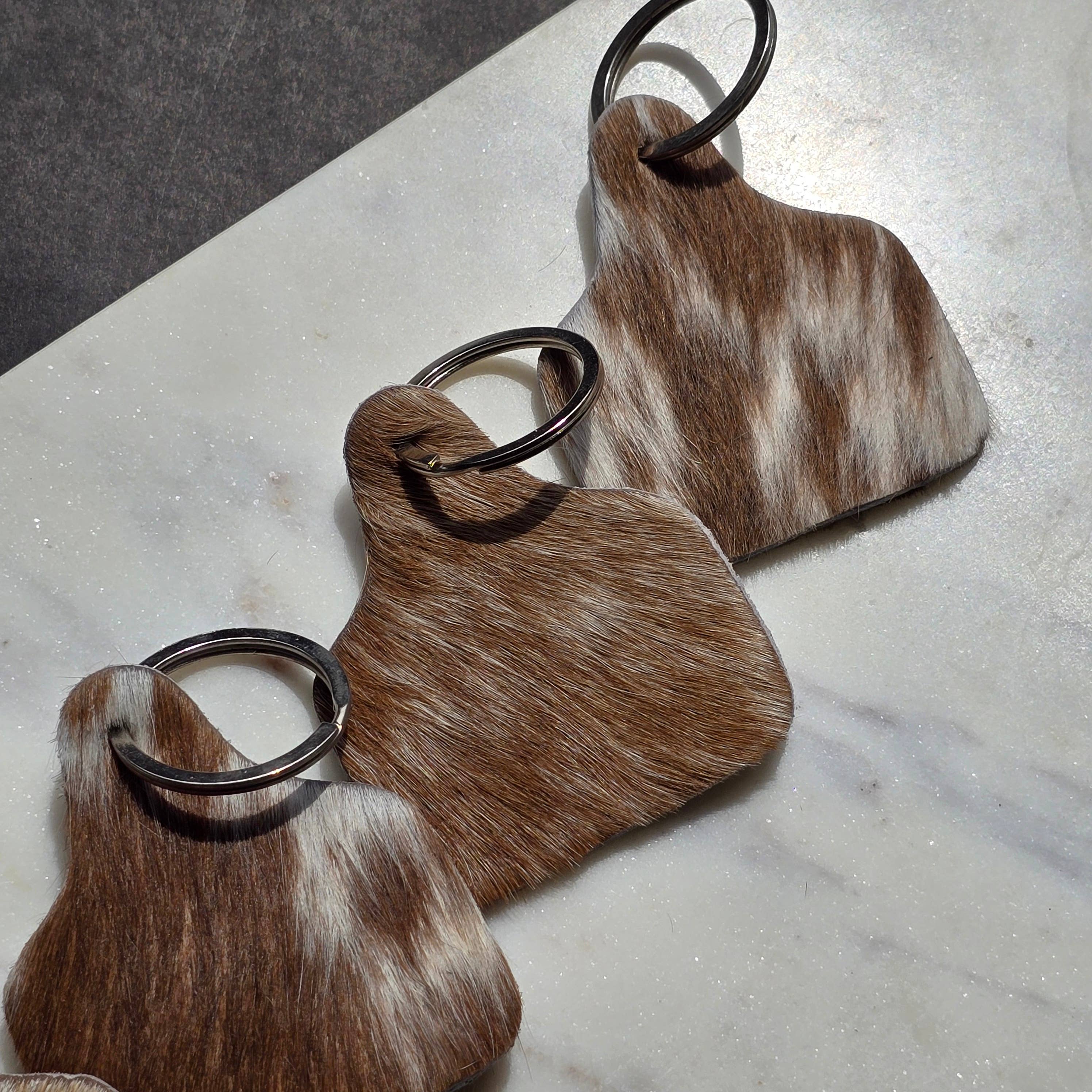 Ranchers Closet – wholesale Nyckelring - Unisex – 10 st. Nyckelring av kohud – Äkta kohud med hår5