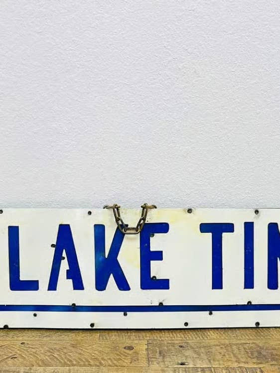 33-602- On Lake Time Wall Sign for wholesale by Rustic Farm