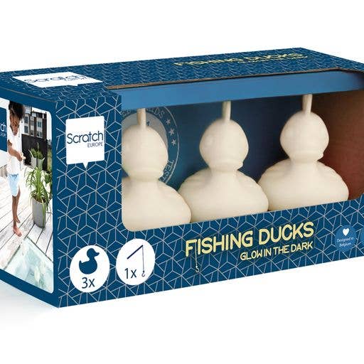 Scratch - Fishing Ducks Set GLOW IN THE DARK 3 ducks + 1 rod for wholesale by DAM