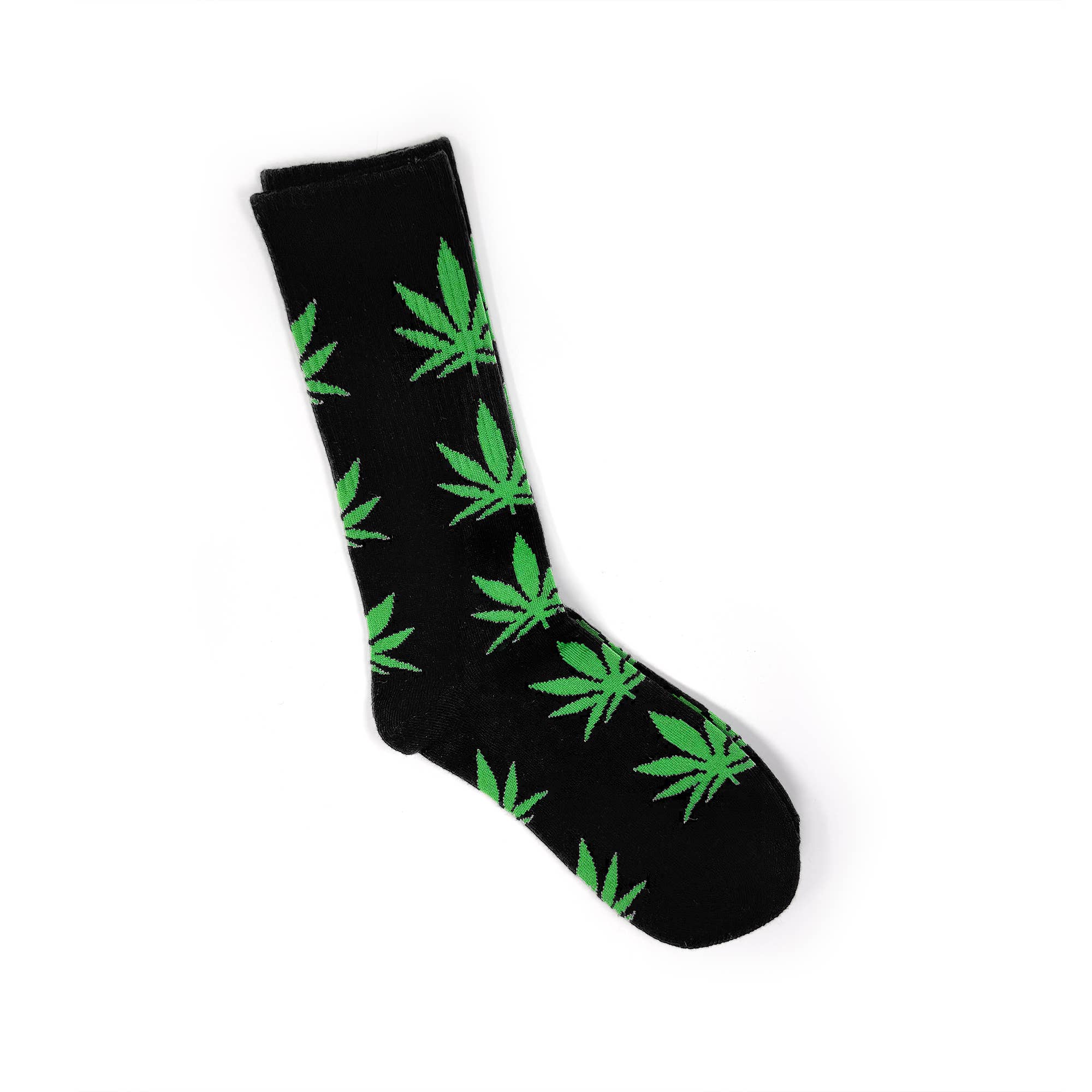 Rainbow Unicorn Birthday Surprise - Wholesale Socks - Unisex - Pot Leaf Crew Socks – Bold Contrast & Ribbed Cuff2