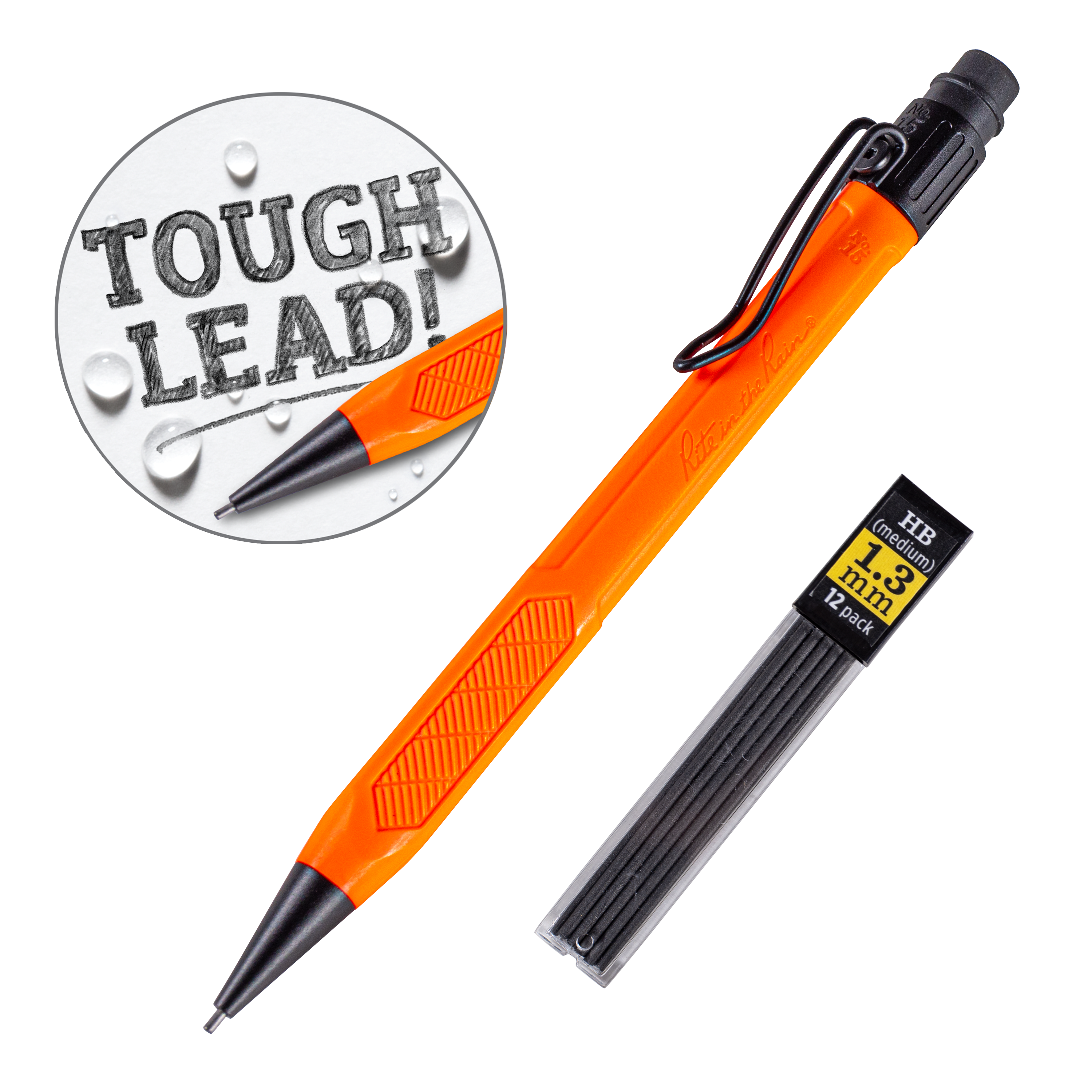 Rite in the Rain - Wholesale Potlood - Rite in the Rain Werkklare Potlood 1,3 mm met Navulling, Zwart5