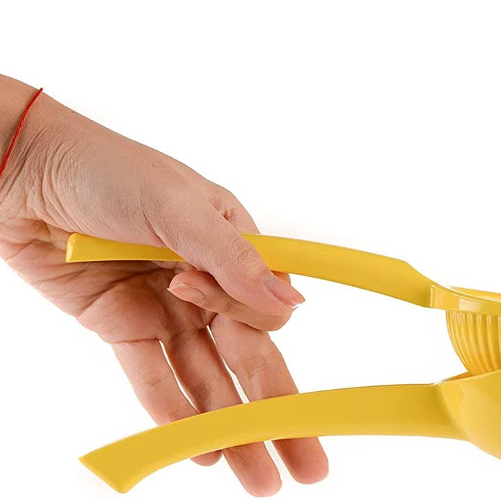 EcoQuality - Wholesale Juicer - Manual Lemon Squeezer, Large Yellow Aluminum Lemon Hand Juic2