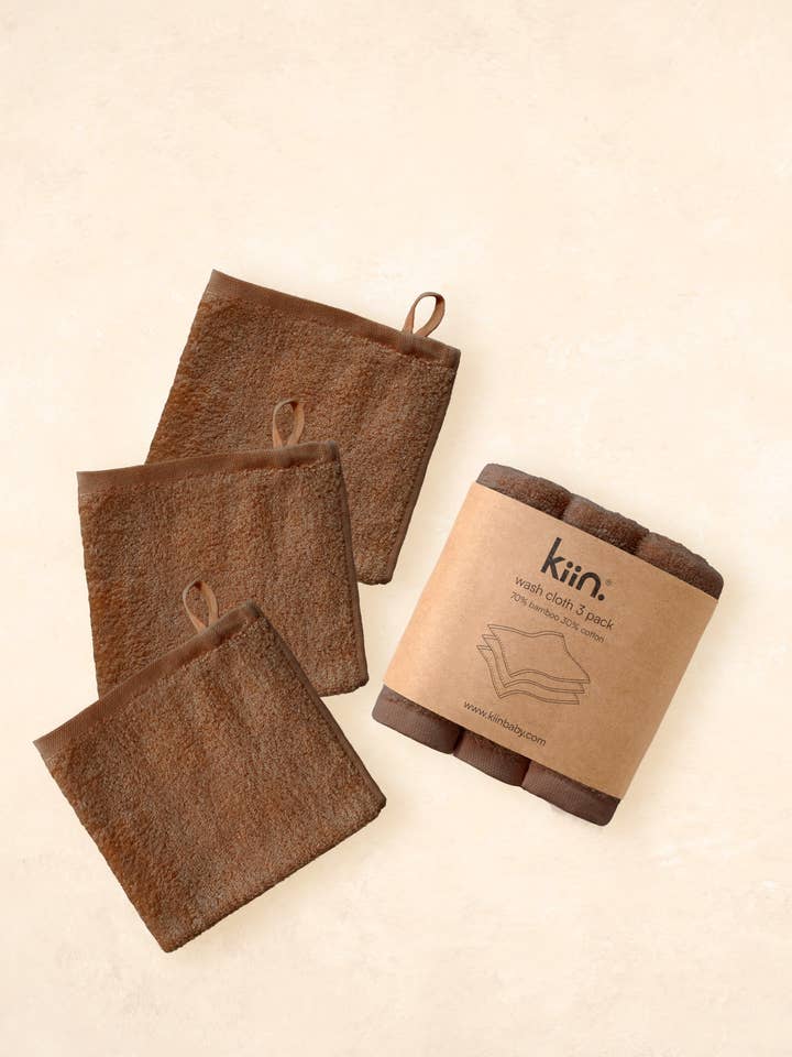 Wash Cloths 3 Pack for wholesale by Kiin Baby