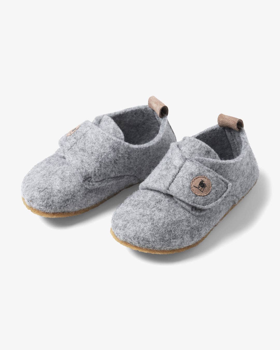 The Cozy Sheep – Großhandel Hausschuhe – Kinder – Kinder-Hausschuhe aus Filz mit Krepsohle – Kinder (Hellgrau)6