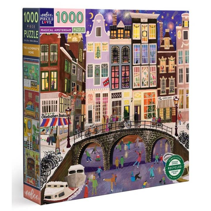 eeBoo 1000 Pc Puzzle - Magical Amsterdam for wholesale by Bobangles