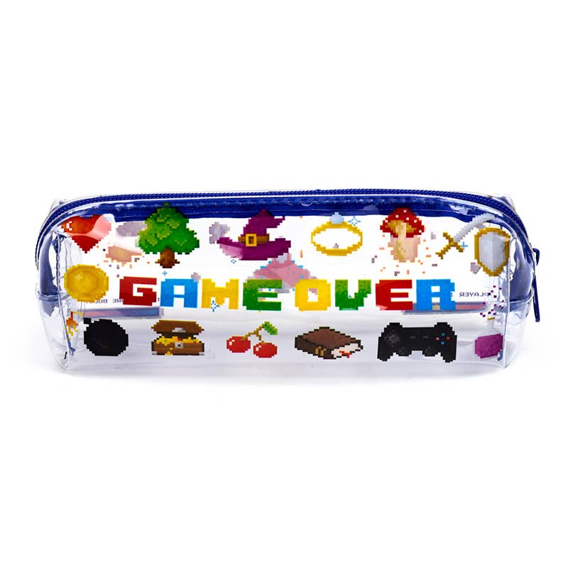 Puckator Ltd – wholesale Pencil case/pouch – Game Over Clear Pencil Case3