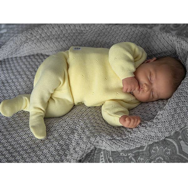 gul Kyr Baby Set med gul hatt (3 stycken) 100% bomull för wholesale på Faire