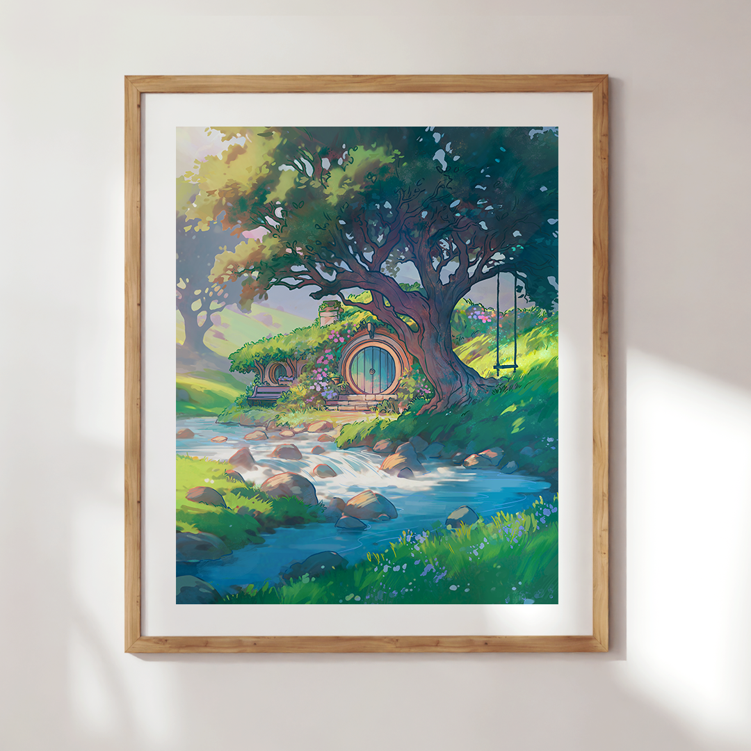Naomi VanDoren Studio – wholesale Art print – Green Meadows - Art Print1