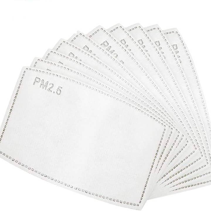MILEY + MOLLY - Wholesale Protective Face Mask/Shield - Face mask filter PM2.5 Replaceable Activated Carbon Filter
