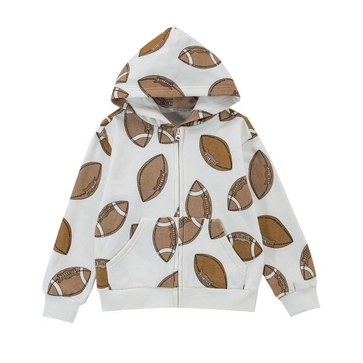 Mid Weight French Terry Zip-up Hoodie, Touchdown for wholesale by calonie