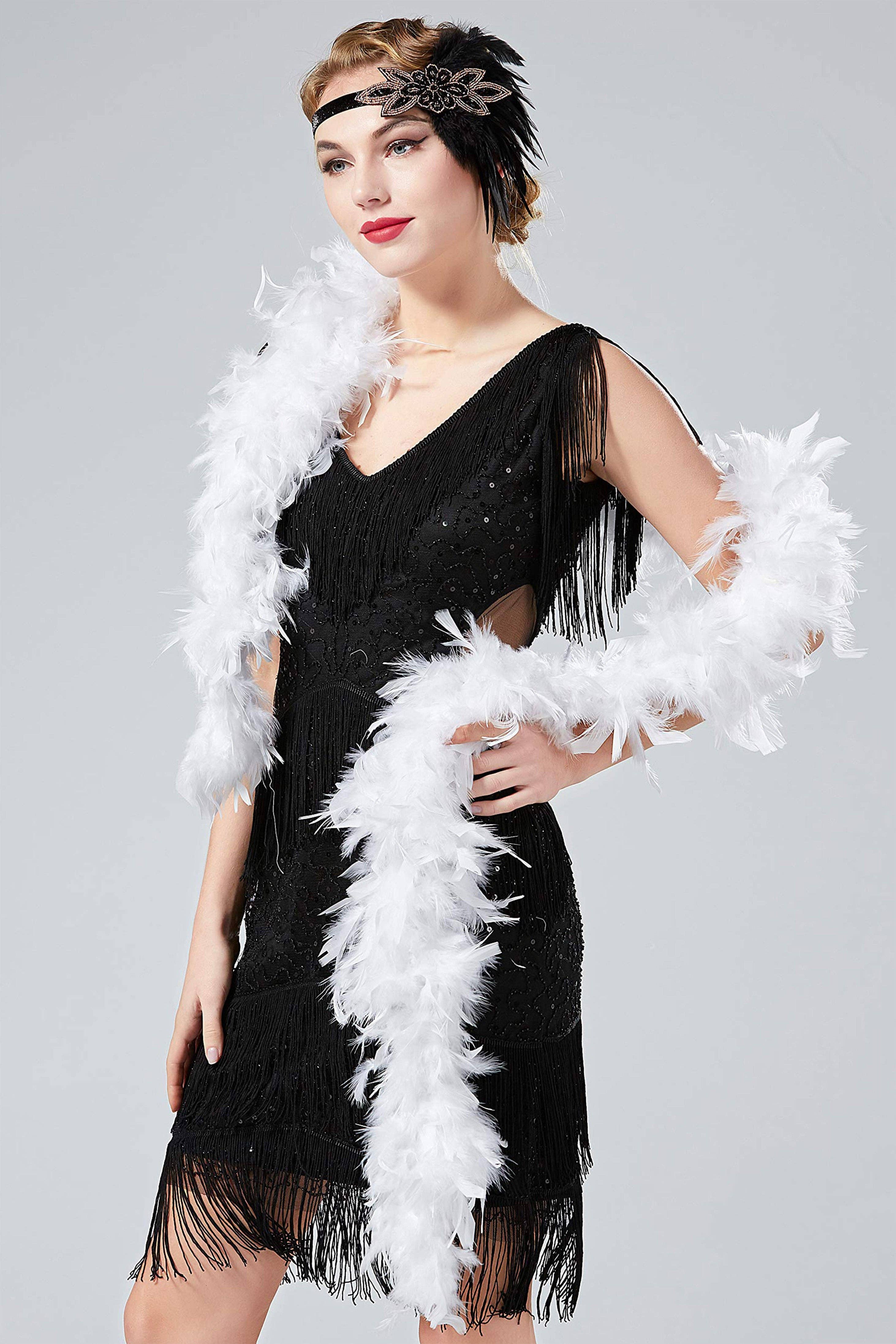 Ivoire Boa en plumes duveteuses rétro Chandelle en vente sur Faire2