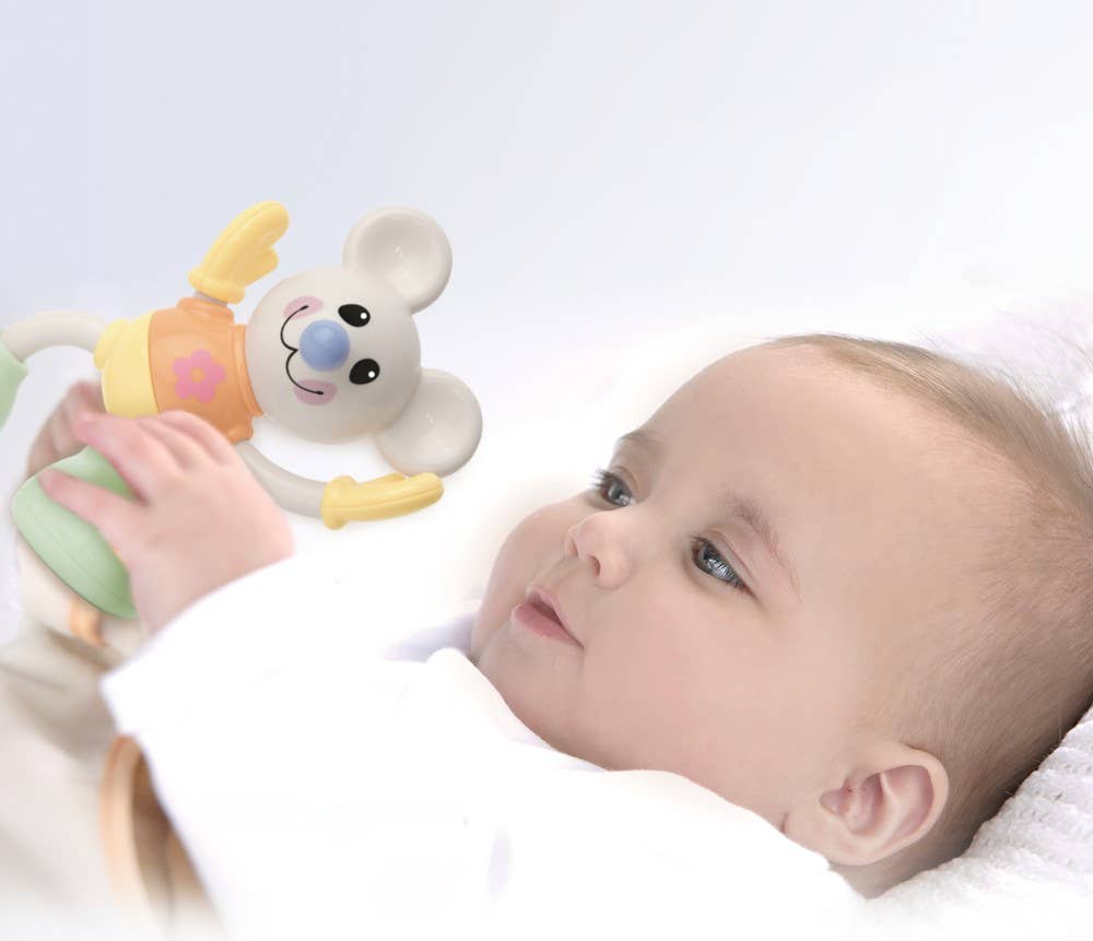 TOLO BIO - Wholesale Classic Toy - Kids - Tolo Baby Clip on Friends Mouse - Pastel Color1