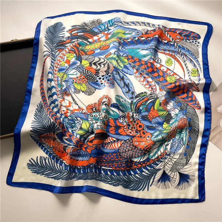 70*70cm Multicolor Geometric Print Bandana for wholesale by AK Brand