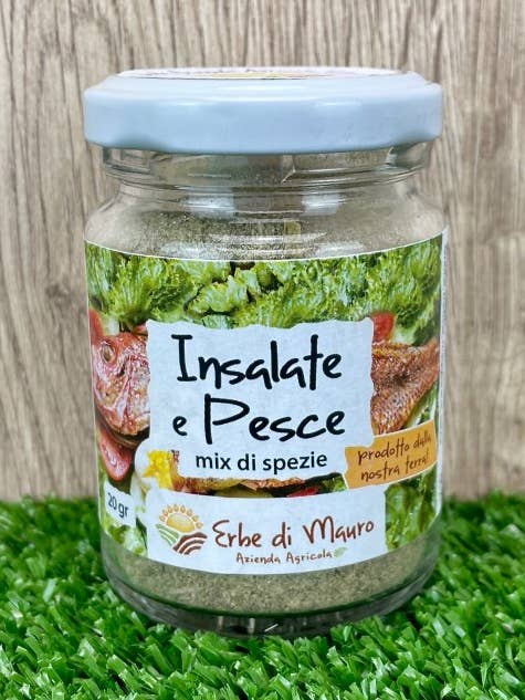 För sallader och stora sallader, Kryddat svart salt 000g för wholesale av Erbe di Mauro