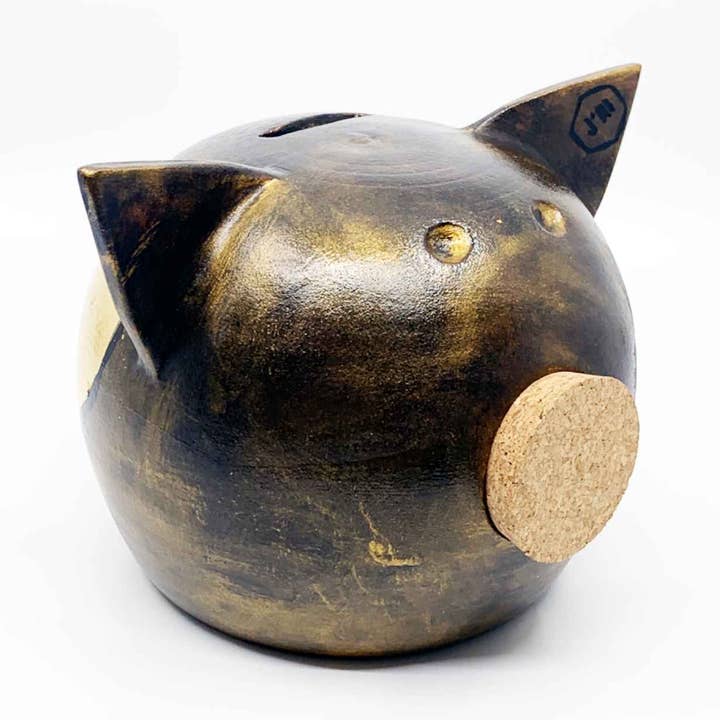 Asas Douradas | Mealheiro Feito à Mão por atacado de golden pigs