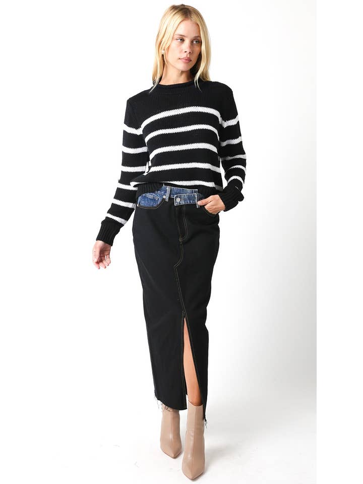 Olivaceous - Wholesale Knit Sweater - Women's - Leah Sweater1