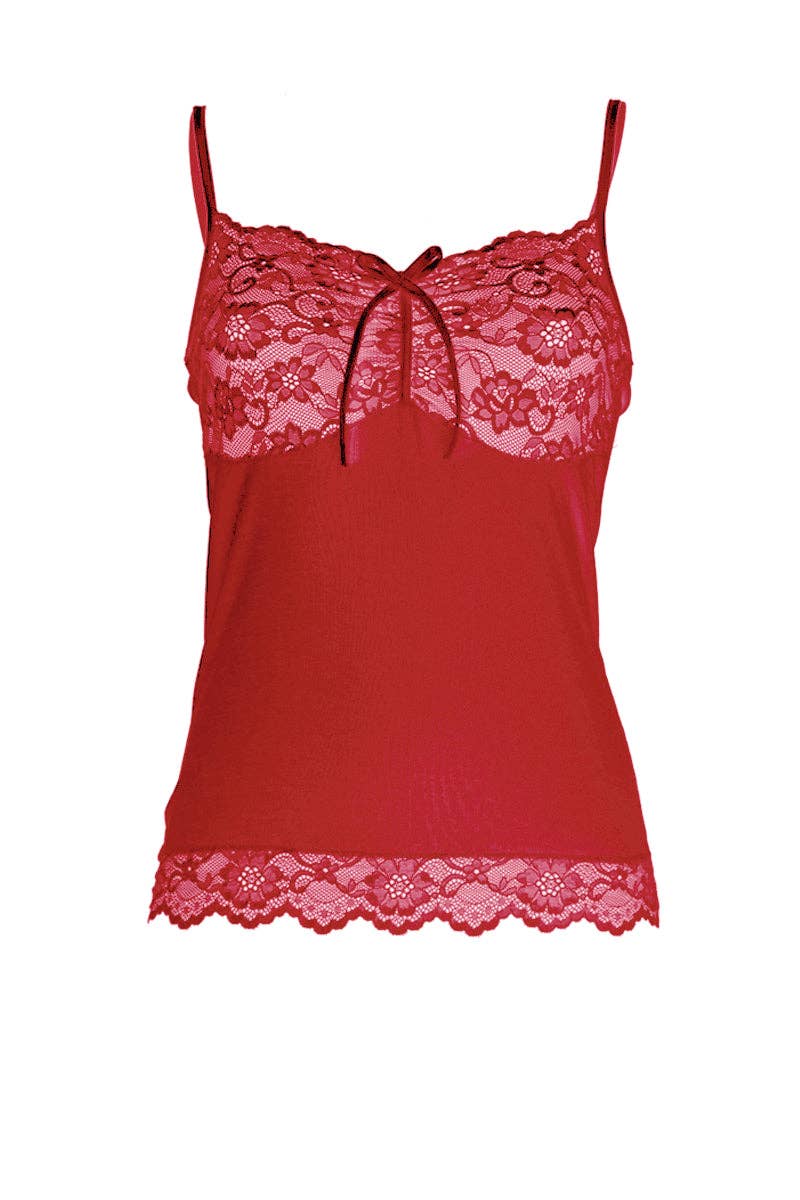 Madiva - Wholesale Camisole - Women's - Gemma Spallina Top- Filoscozia® Cotton + Lace1