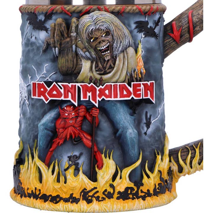 WONDER IMPORTS AUSTRALIA - Wholesale Beer glass/mug - Iron Maiden The Number of the Beast Tankard 16cm5