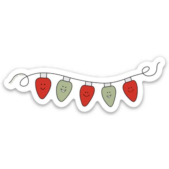 Holiday Light Friends Sticker for wholesale by The Doodle Shop