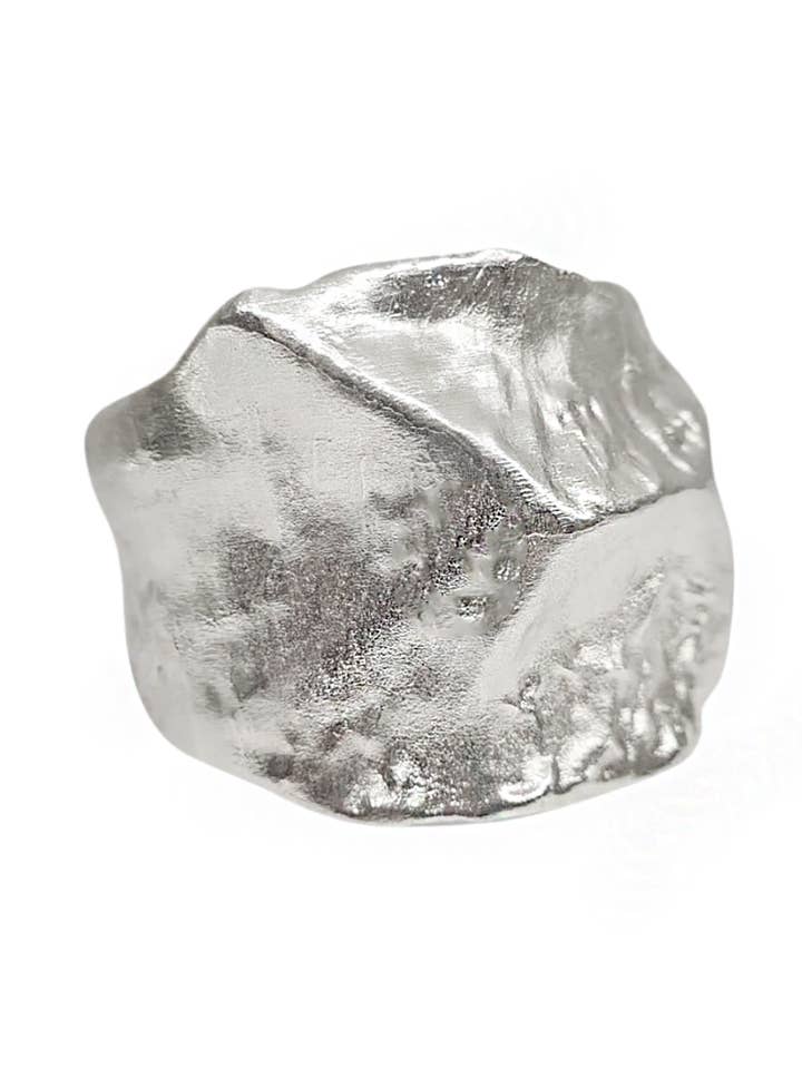 Chunky Nevis Sterling Silver Bangle Cuff for wholesale by Janus