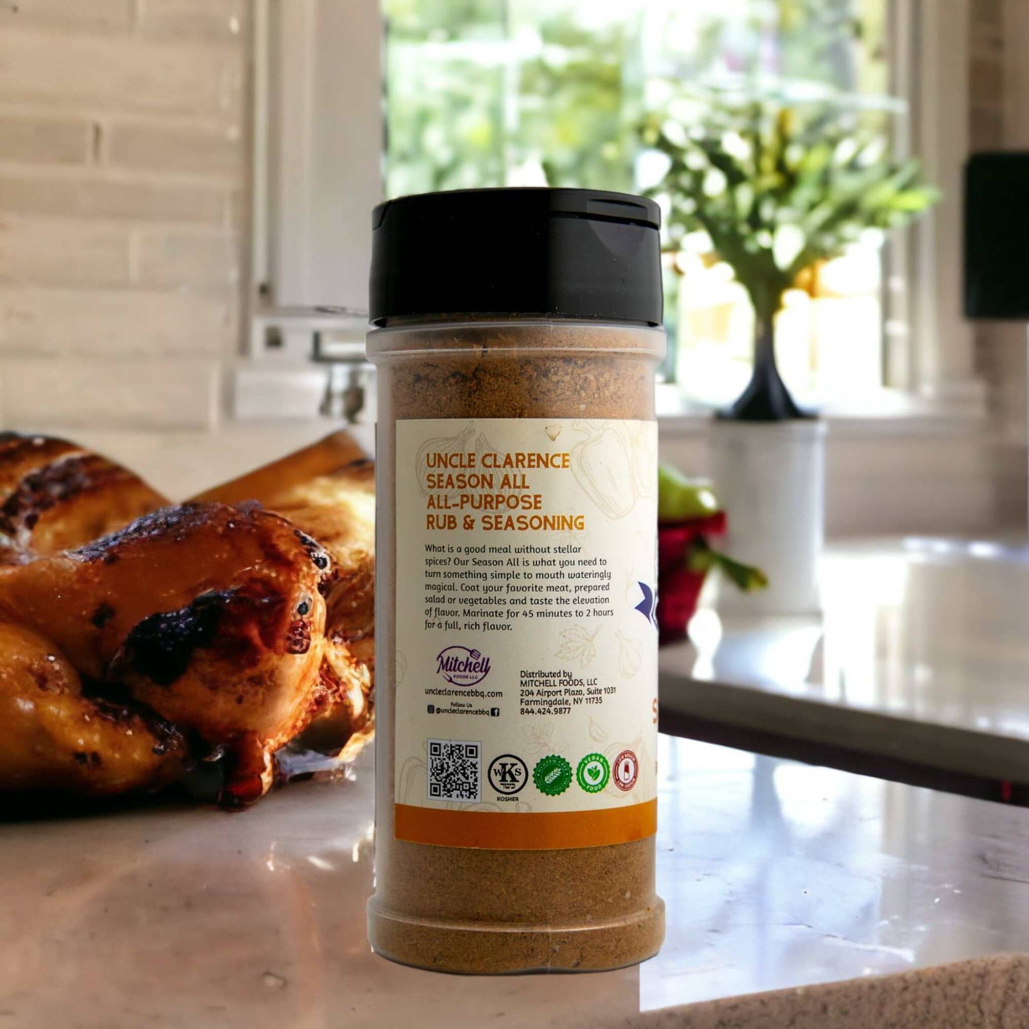 Uncle Clarence BBQ - Wholesale Dried Spice Mix - Season All – All-Purpose Rub & Seasoning (12 × 4.2 oz PET Bo3