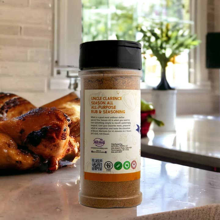 Uncle Clarence BBQ - Wholesale Dried Spice Mix - Season All – All-Purpose Rub & Seasoning (12 × 4.2 oz PET Bo3