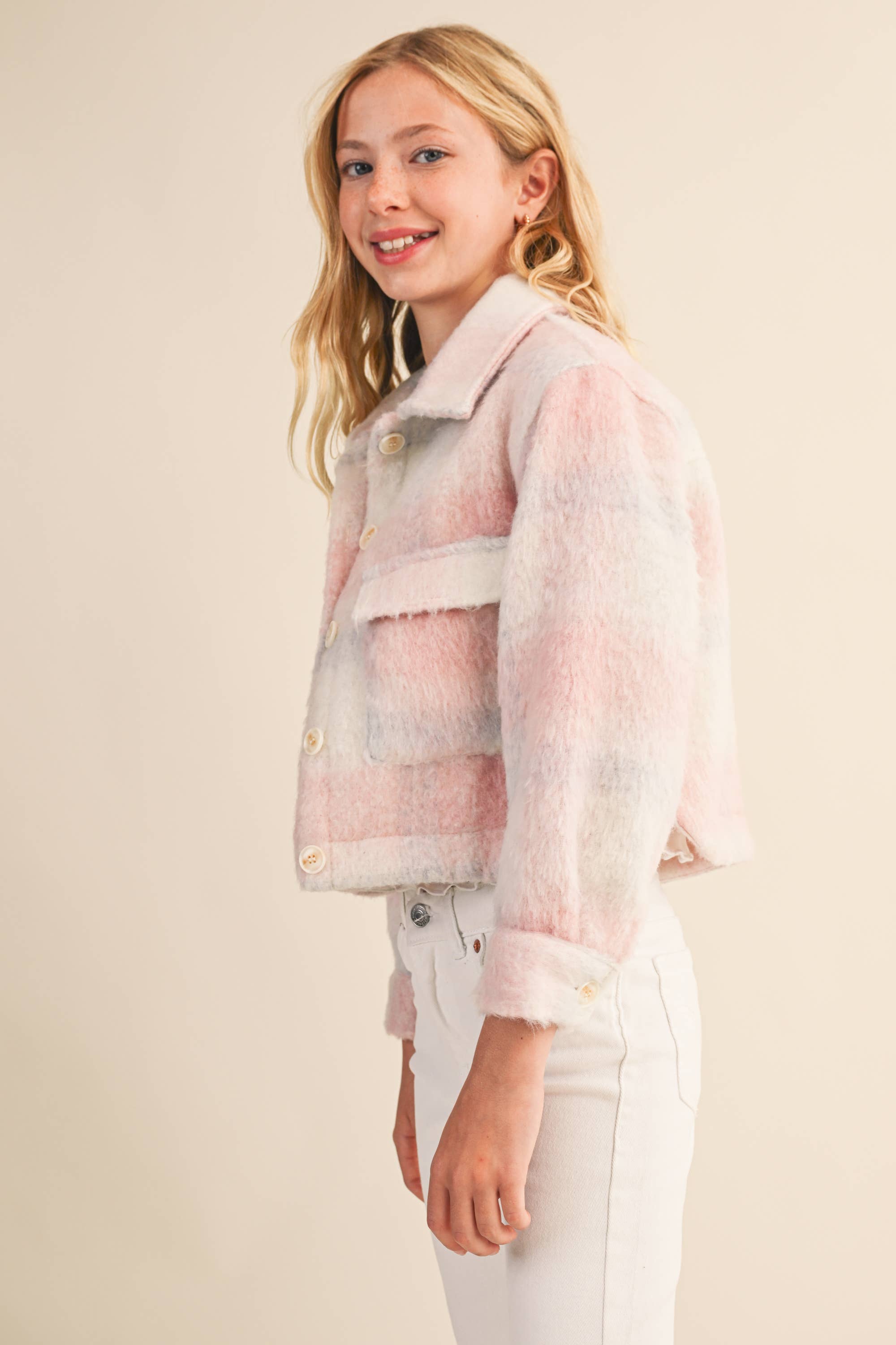 heart and arrow - Wholesale Jacket - Kids - TWEEN KIDS GIRLS CROPPED JACKET (7-14) 7