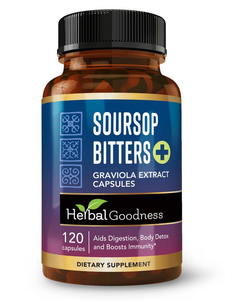 Soursop Bitters Graviola Extract_Capsules_120/1000mg for wholesale by Herbal Goodness