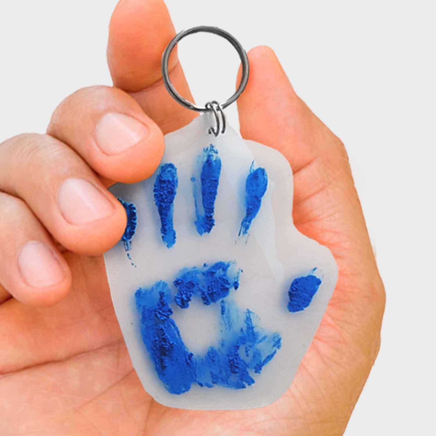 Pikkii – wholesale DIY craft kit – Hand Print Shrink Key Chain Kit | DIY Personalized Keyring7