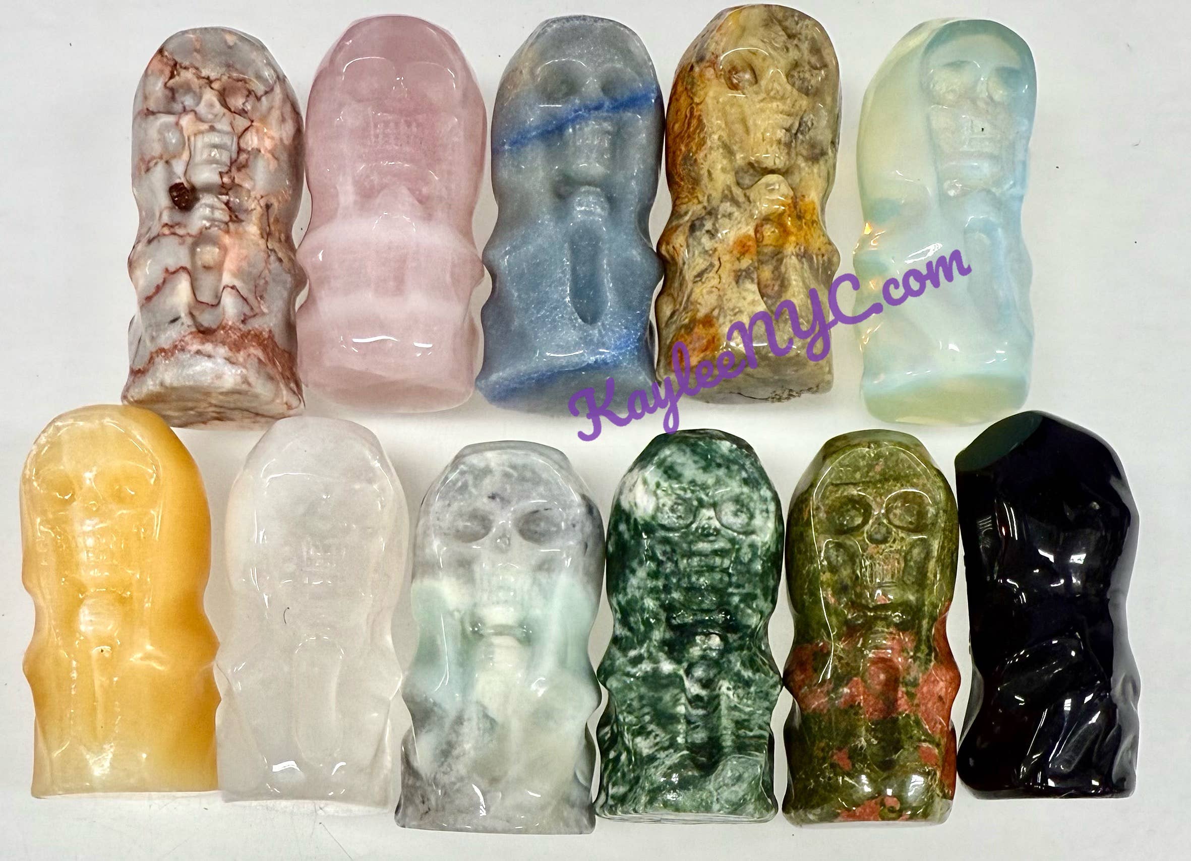 KayleeNYC - Wholesale Spiritual Stone/Crystal - 5cm Mix Crystals Grim Reaper Healing Energy2