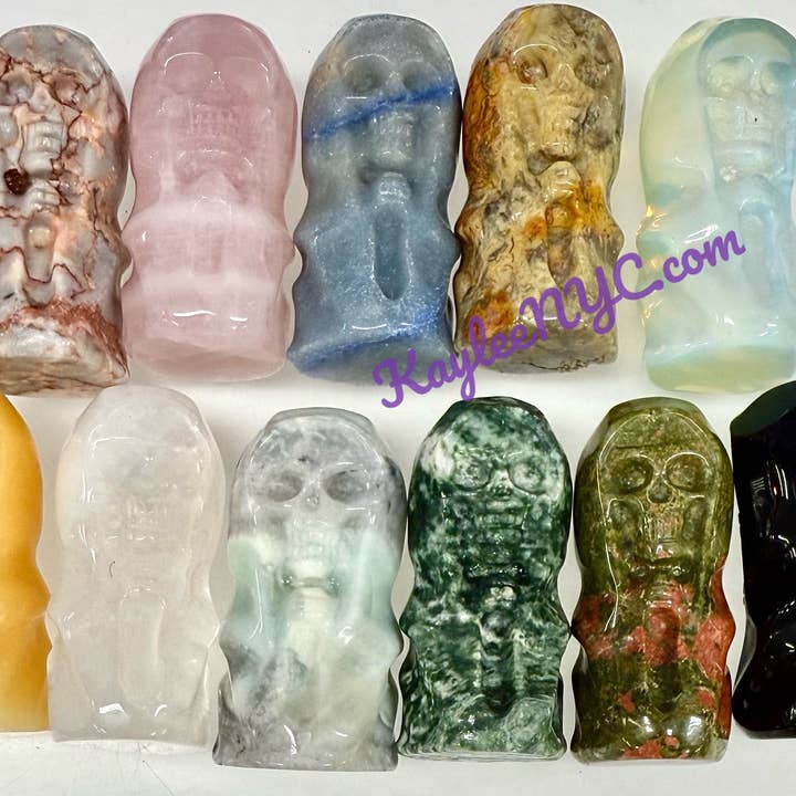 KayleeNYC - Wholesale Spiritual Stone/Crystal - 5cm Mix Crystals Grim Reaper Healing Energy2