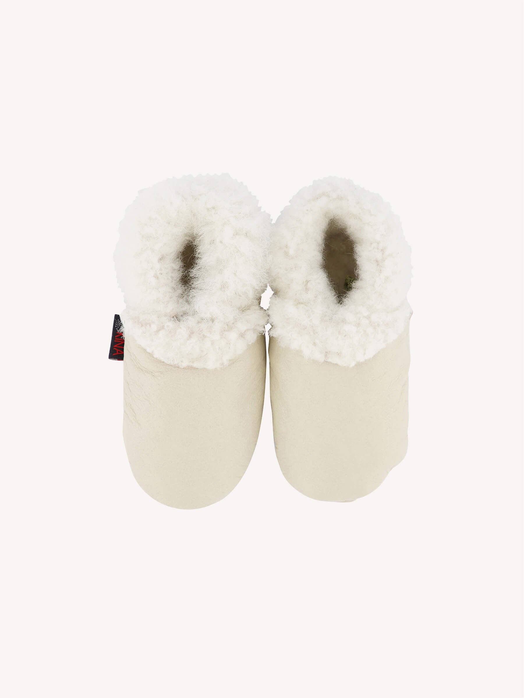 Nui Organics - Wholesale Booties - Baby - Kina Booties Cream2