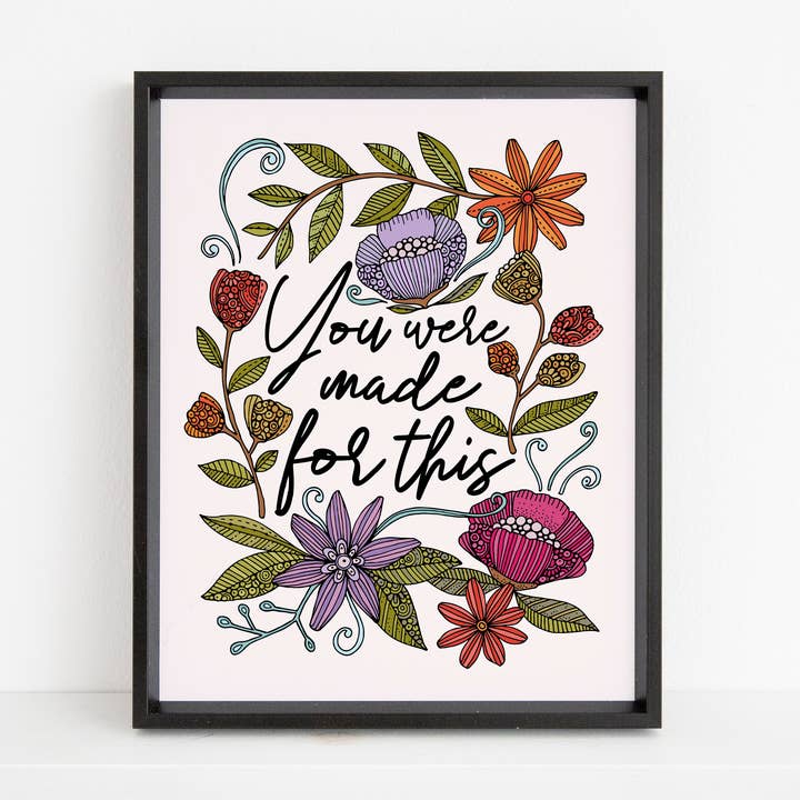 Vous avez été fait pour cela, Art Print - Décoration botanique inspirante pour la vente par Valentina Harper