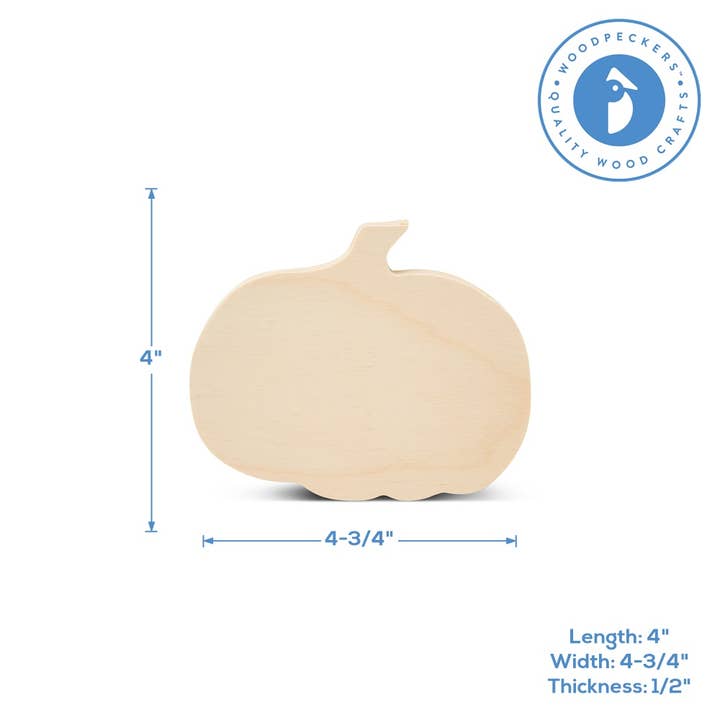 Woodpeckers Crafts - Wholesale Cutouts - Chunky Pumpkin Cutout2