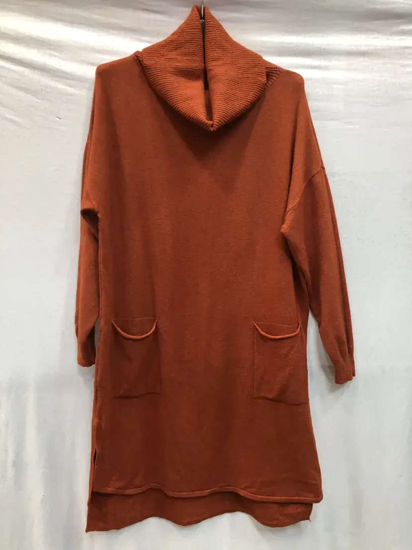 Mimi & Gogo - Wholesale Dress - Women's - Sweater dress with turtleneck sweater @2986_SweaterDressTurtleneckSweater14