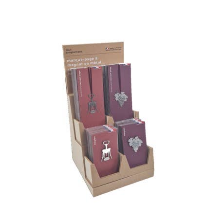 tout simplement – Engroshandel Bogmærke – Sortiment af 32 bogmærker og 32 magneter „ønologi“