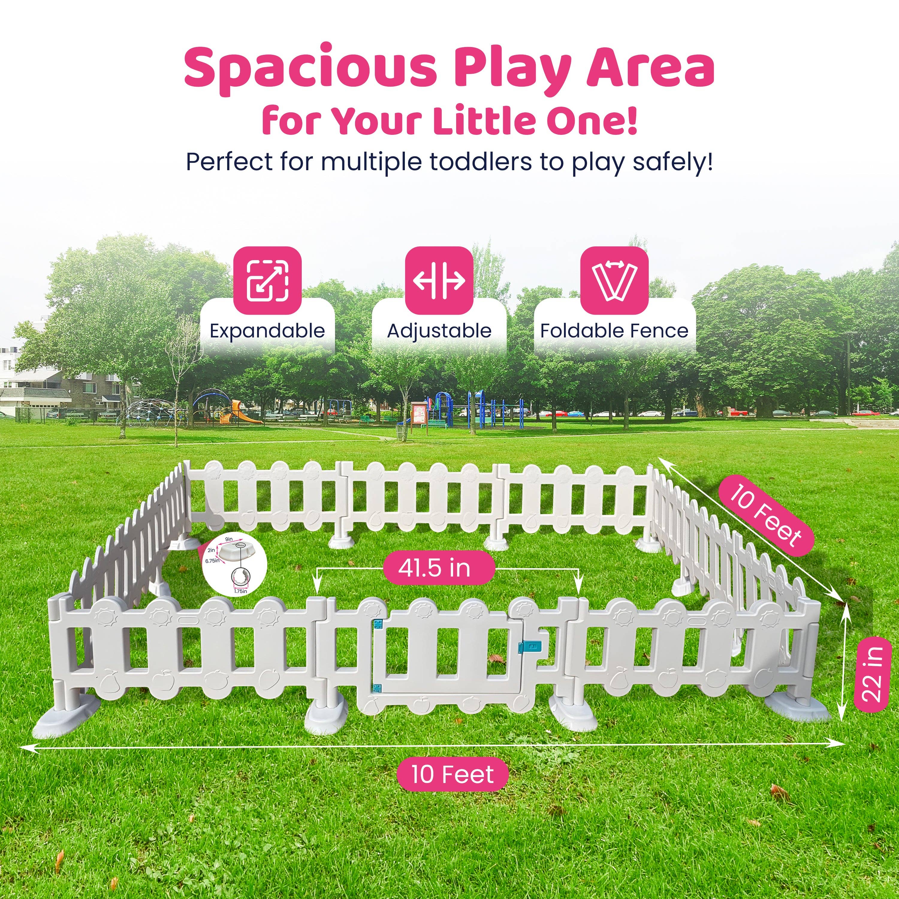 TQ FURNITURE – wholesale Toy set – Kids – Area 10ft x 10ft Plastic Gate and Fences4