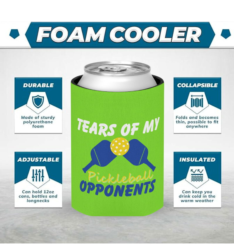 Born to Rally - Vente Housses de boisson - Pickleball Coozie - Housse porte-canettes7