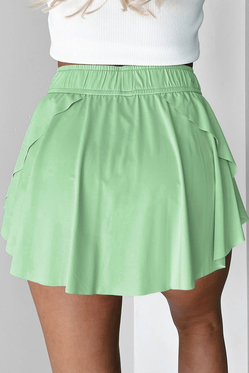 FULL TIME PURCHASE - Wholesale Skort - Women's - Drawstring High Waist Lined Tennis Skorts12