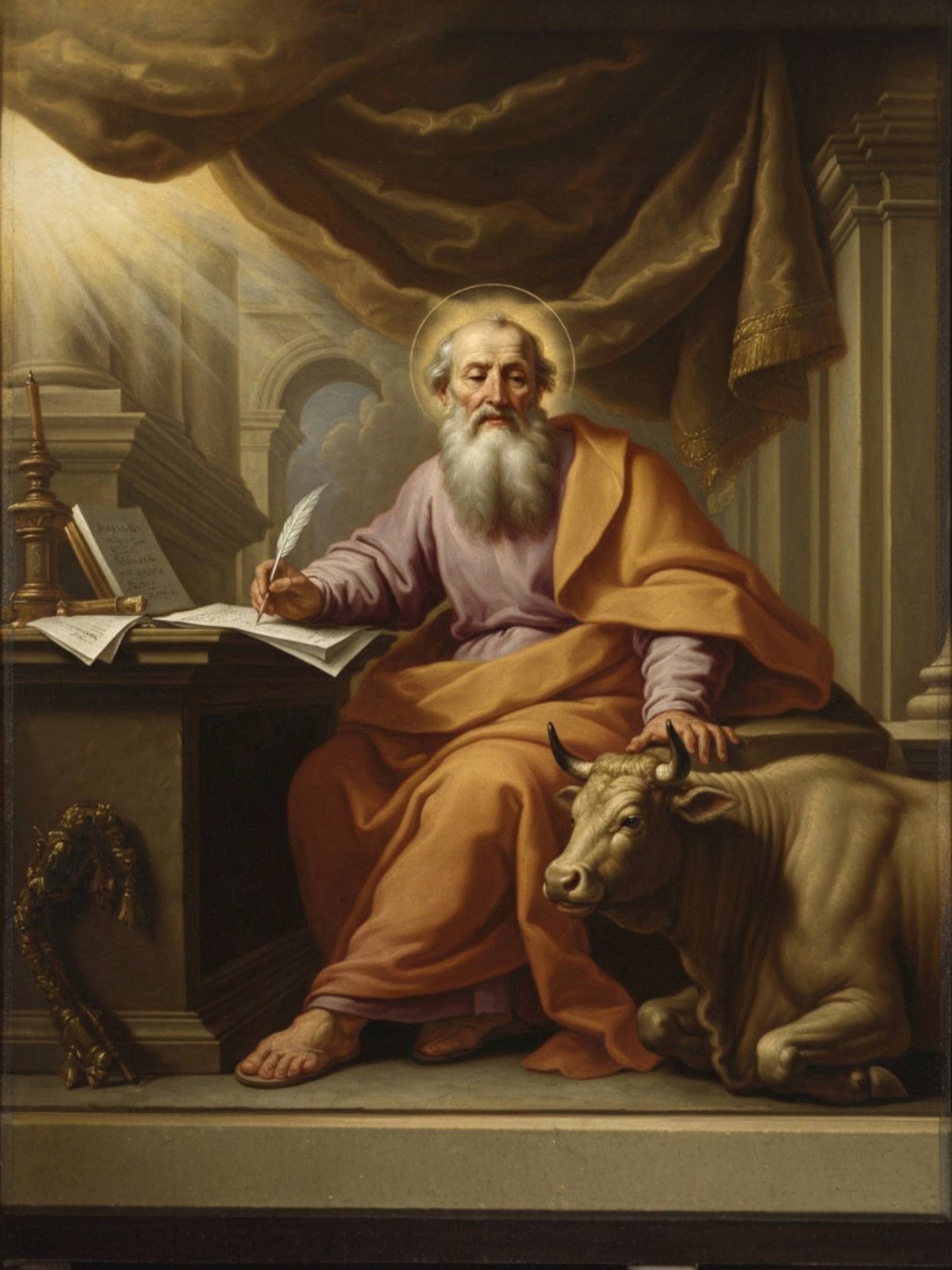 Costa Articoli Religiosi - Wholesale Painting/Drawing - St. Luke the Evangelist painting canvas various sizes0