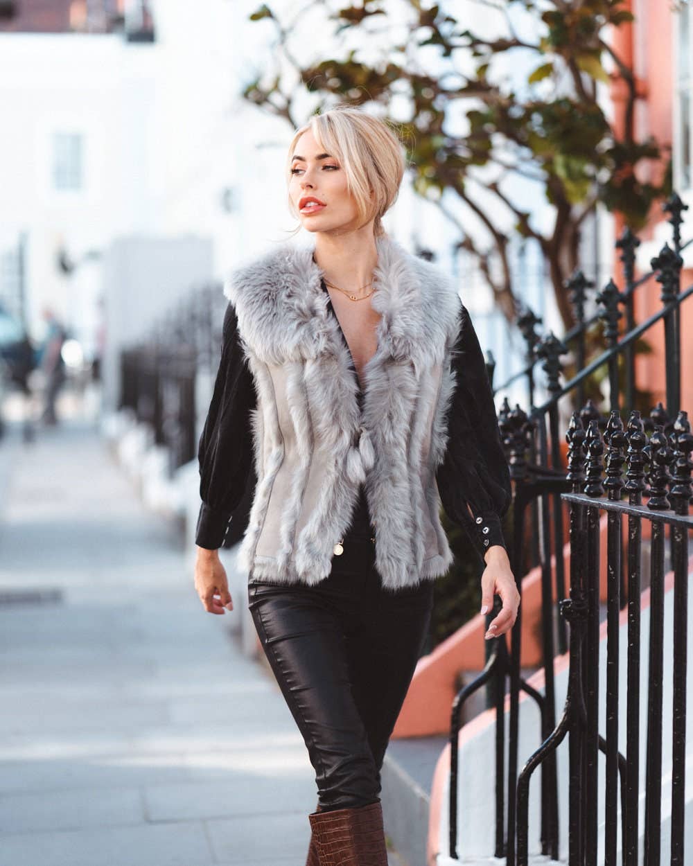 Sheepers SP .Z O.O. - Wholesale Outerwear Vest - Women's - Grey Piece Toscana Gilet3