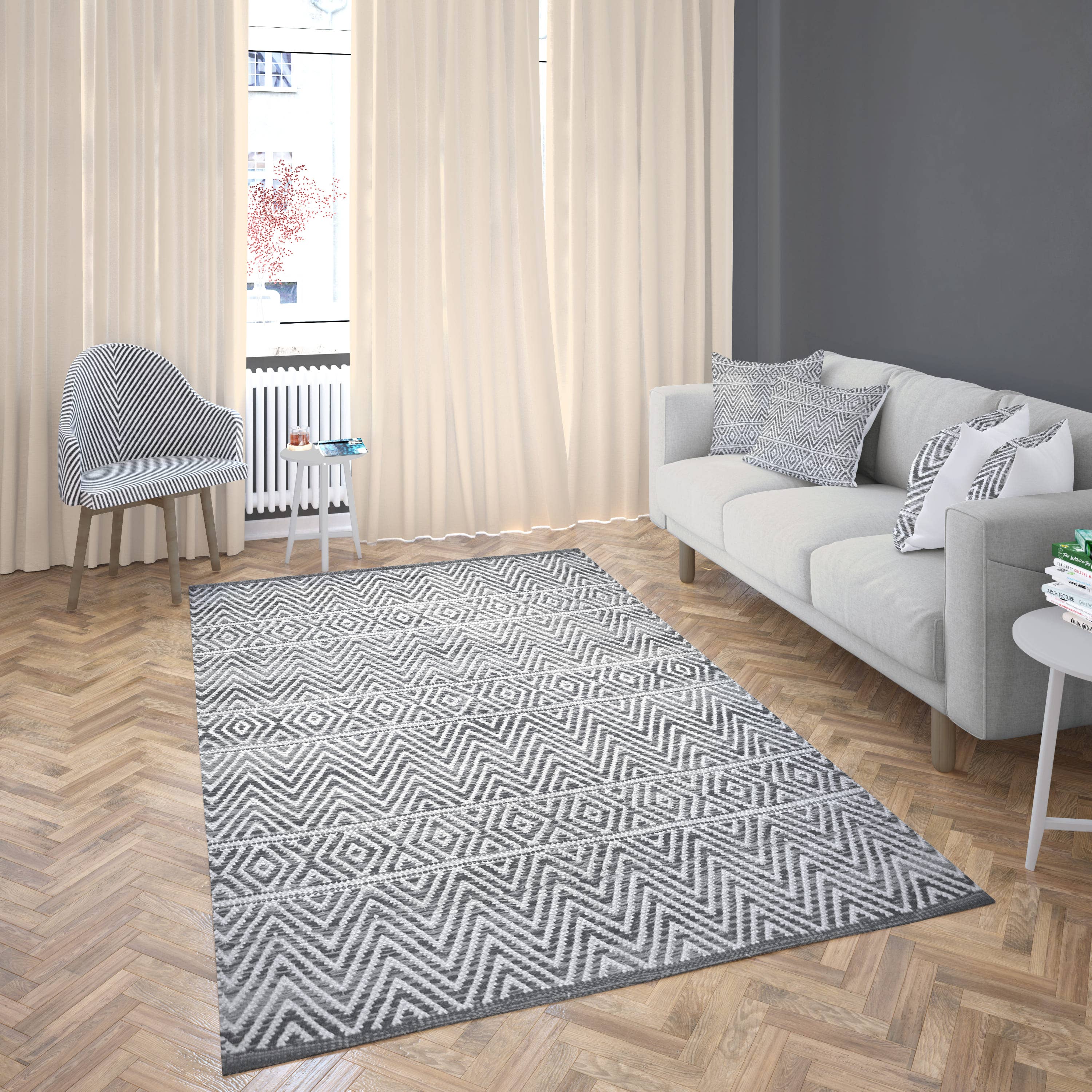 Fabstyles - Wholesale Area Rug - Herringbone Flatweave Rug2