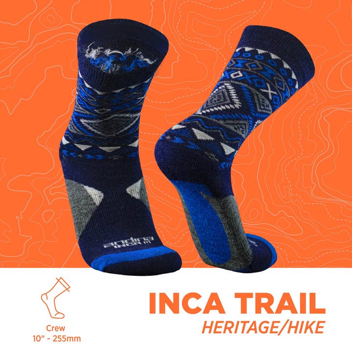 Calcetines de senderismo de alpaca merino y bambú | InkaTrail para venta al por mayor de Andina Outdoors