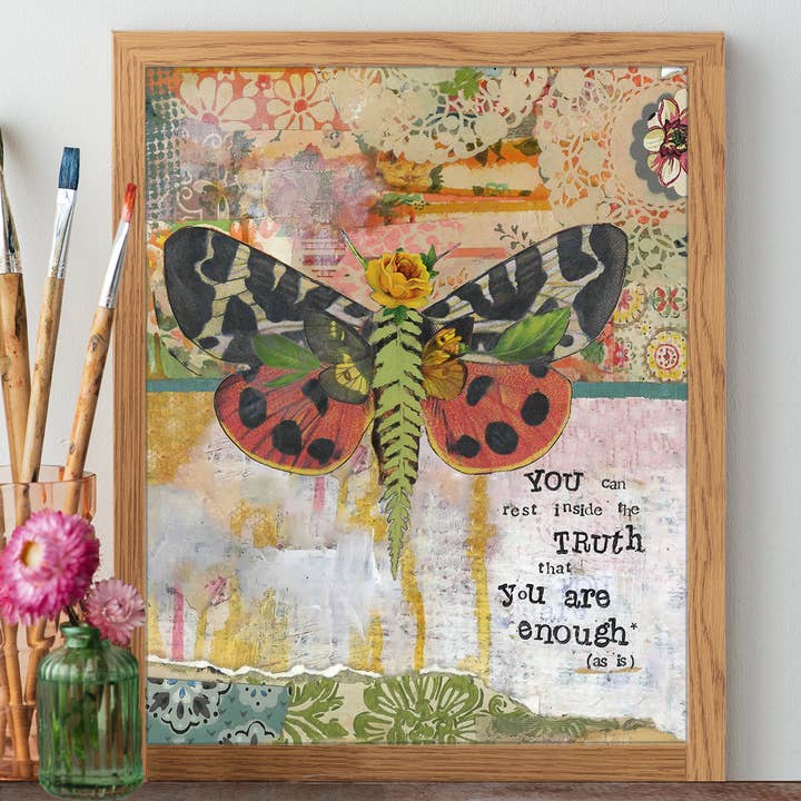 You Are Enough - Print for wholesale by Kelly Rae Roberts