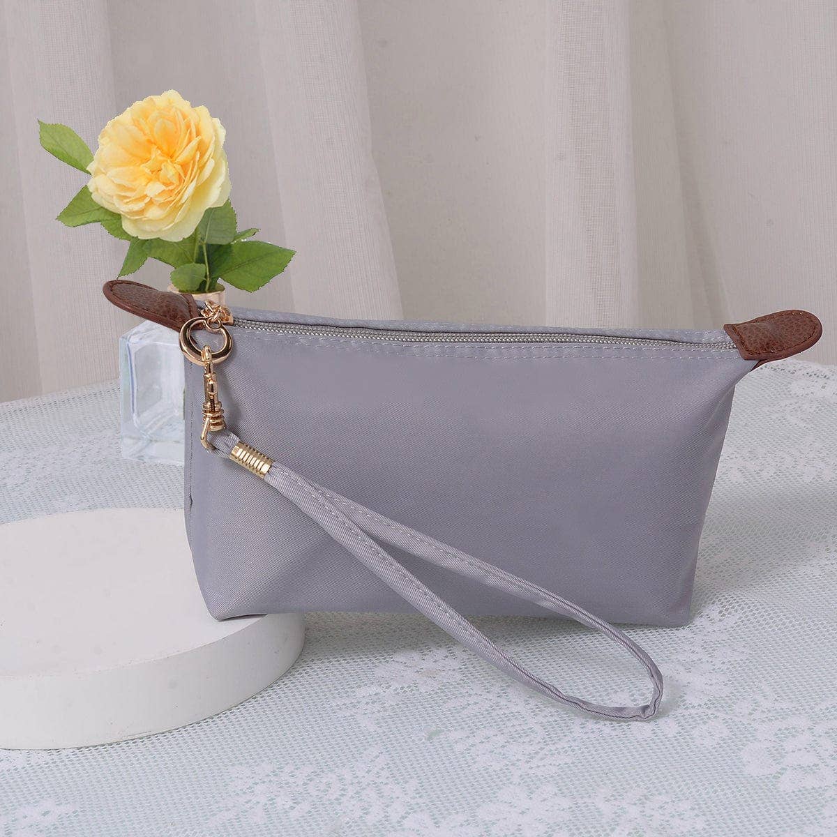 MiMi Wholesale - Wholesale Makeup/Cosmetic Bag - HM1006 Monogrammable Nylon Fabric Cosmetic Bag10