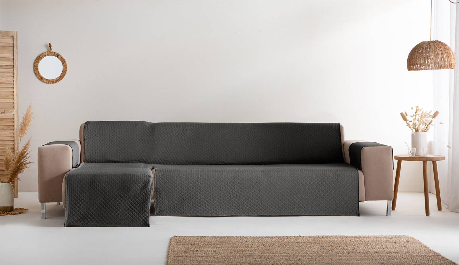 GAMUSI – Capa para cadeira/sofá por atacado – Capa de sofá lisa acolchoada algodão TRIVIAL39